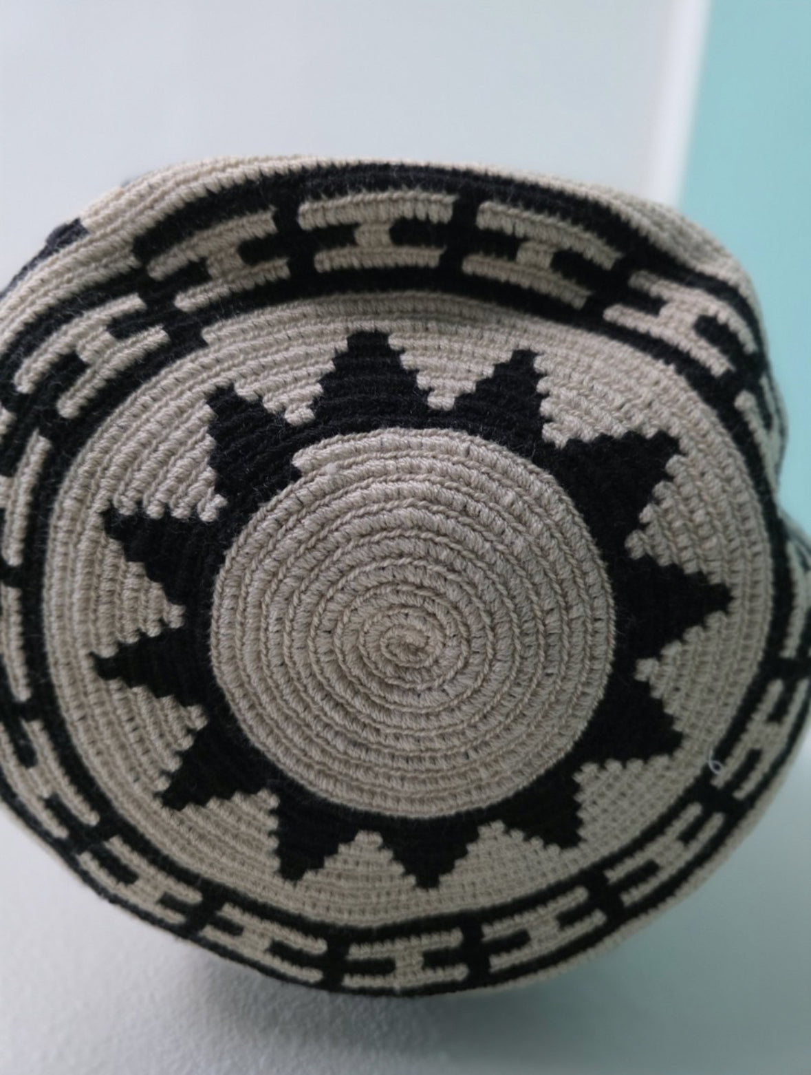Triad Lattice - Authentic Handmade Wayuu Mochila Bag, Large