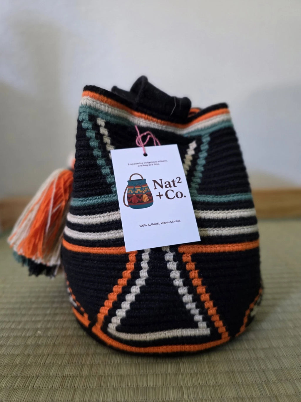 Earth Meets Fire - Authentic Wayuu Mini Mochila