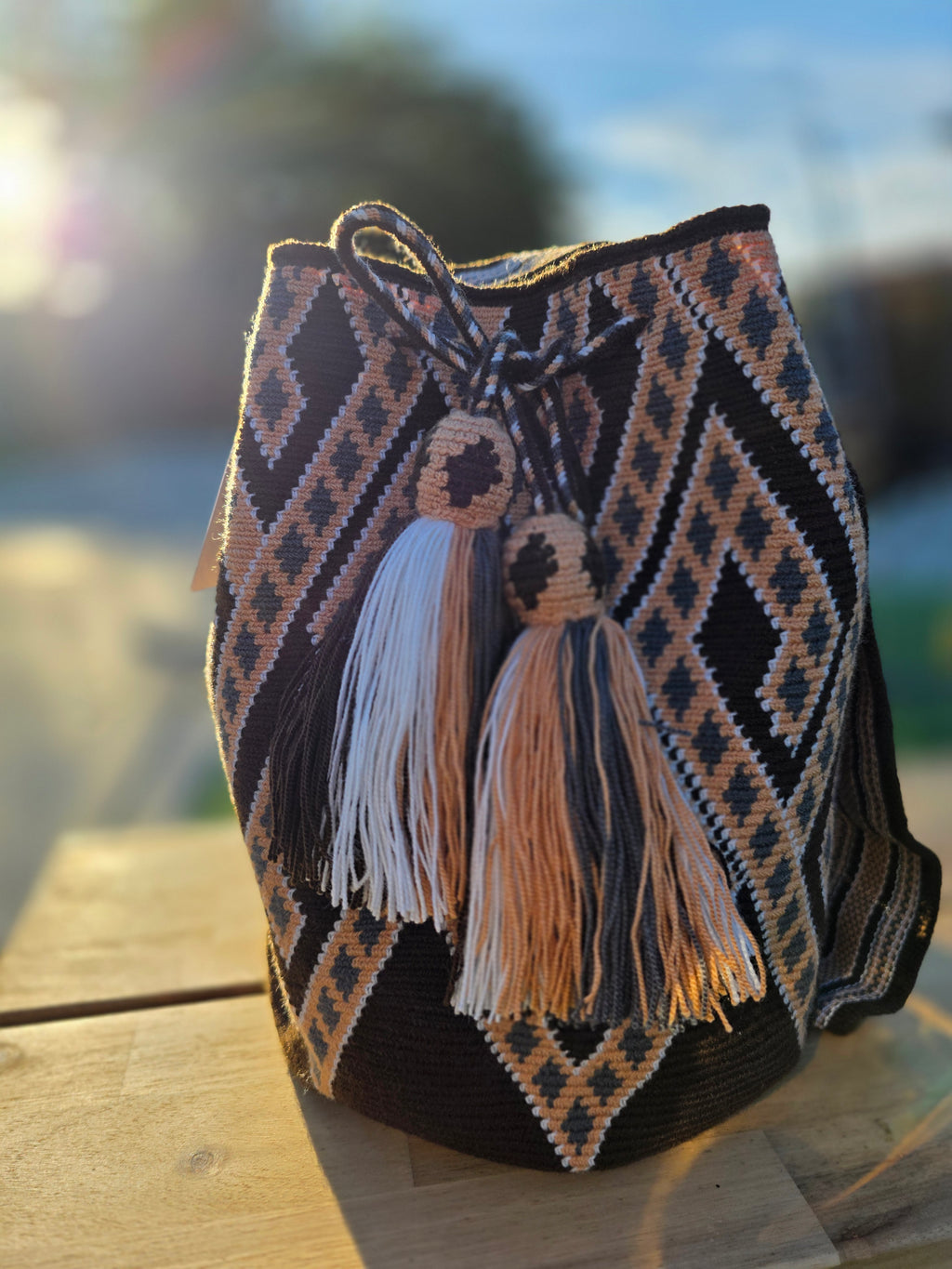 Kora Tan + Cream Mochila- L