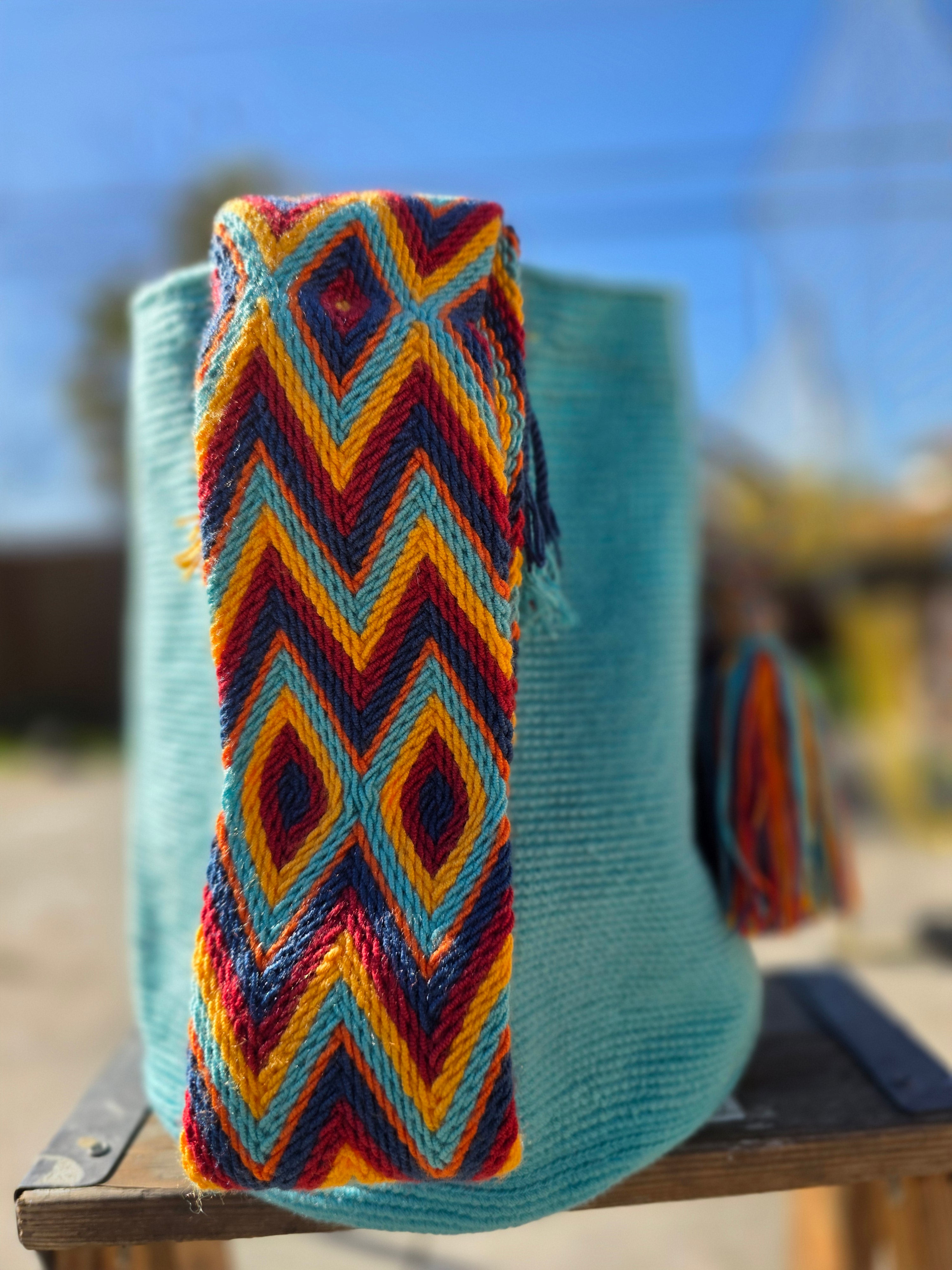 Coastal Carnival- Two-Thread Large Mochila