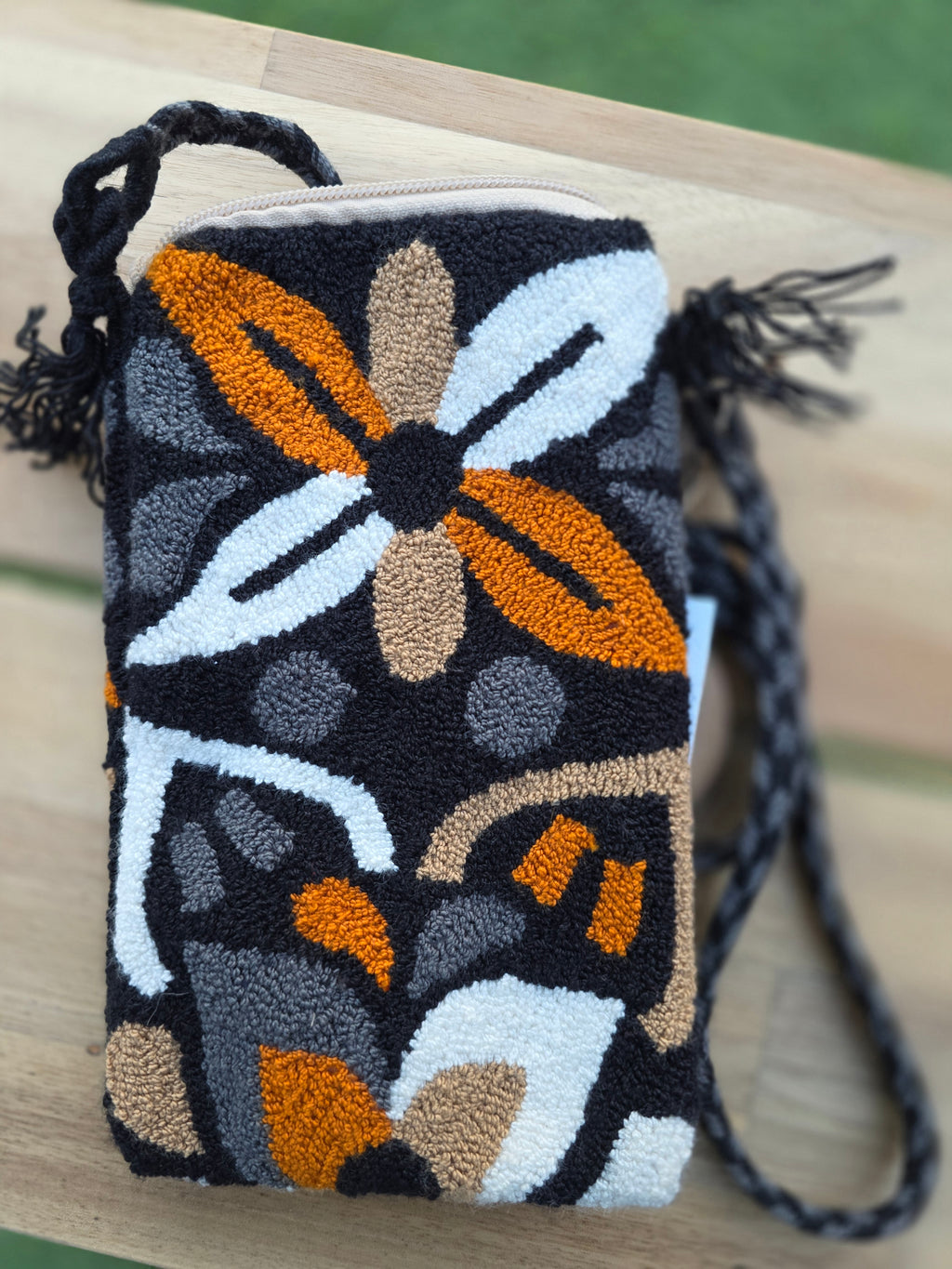 Upholstered Floral Cell Bag