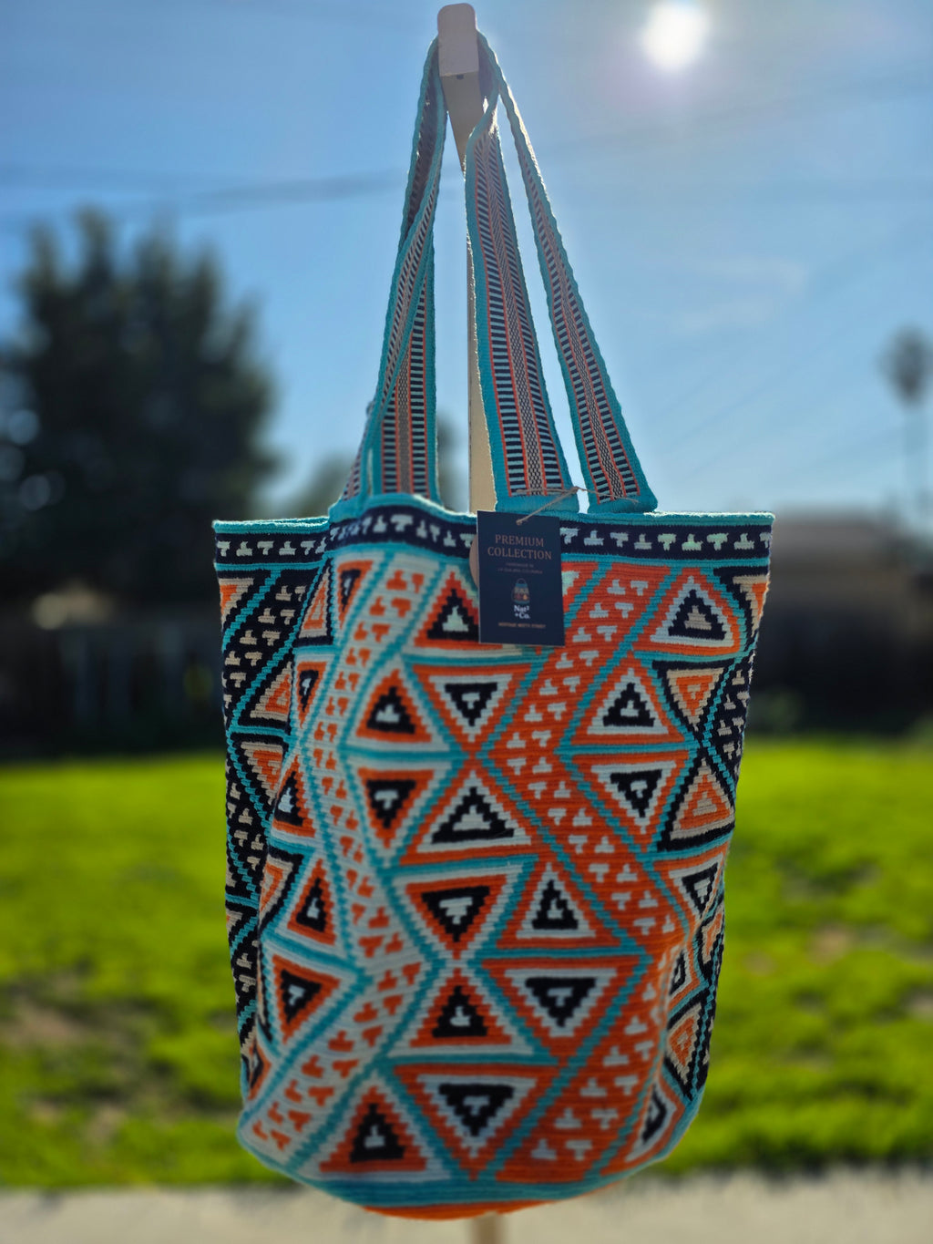 Solar Meridian
One-Thread Wayuu Tote