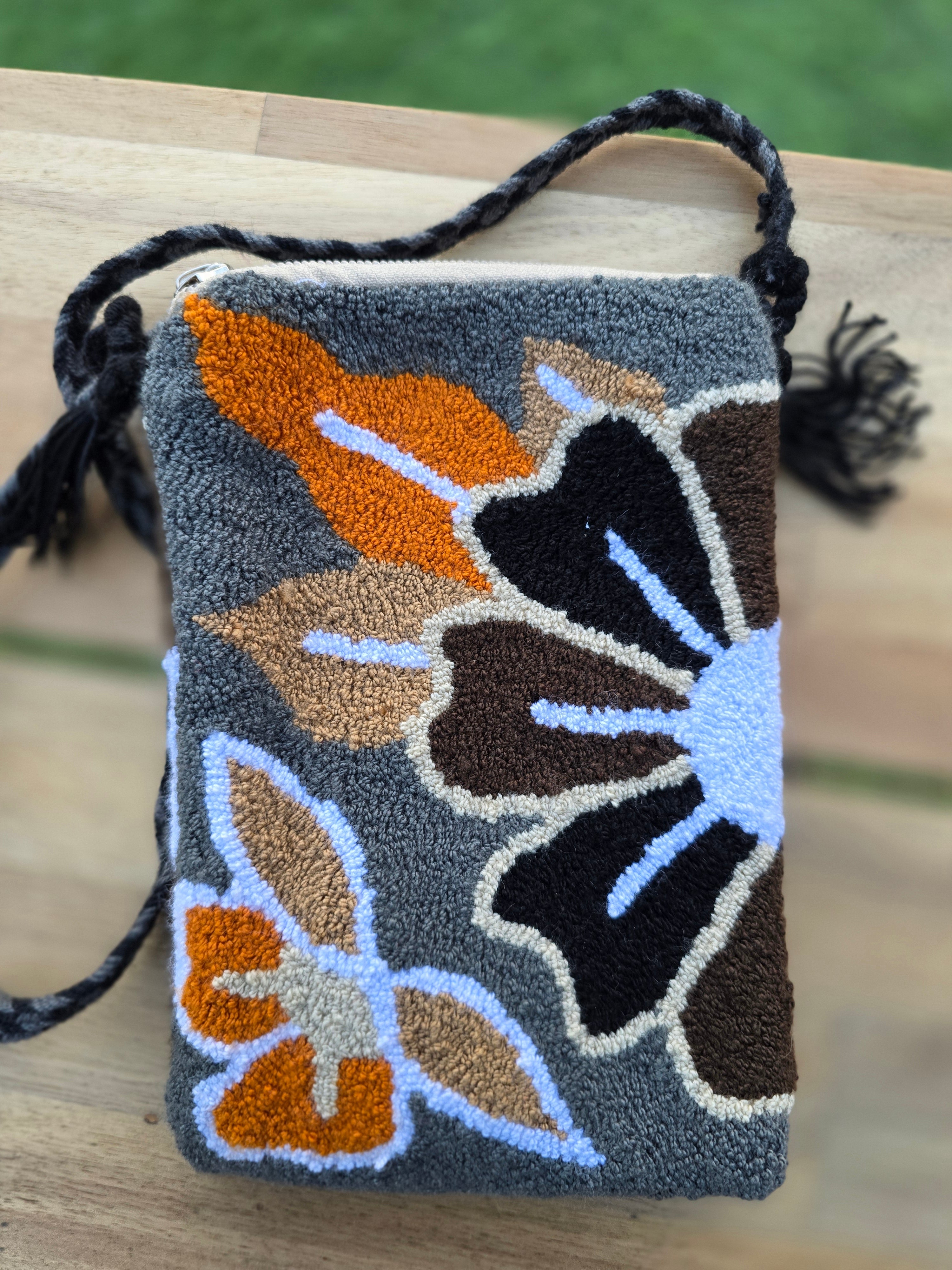 Upholstered Floral Cell Bag