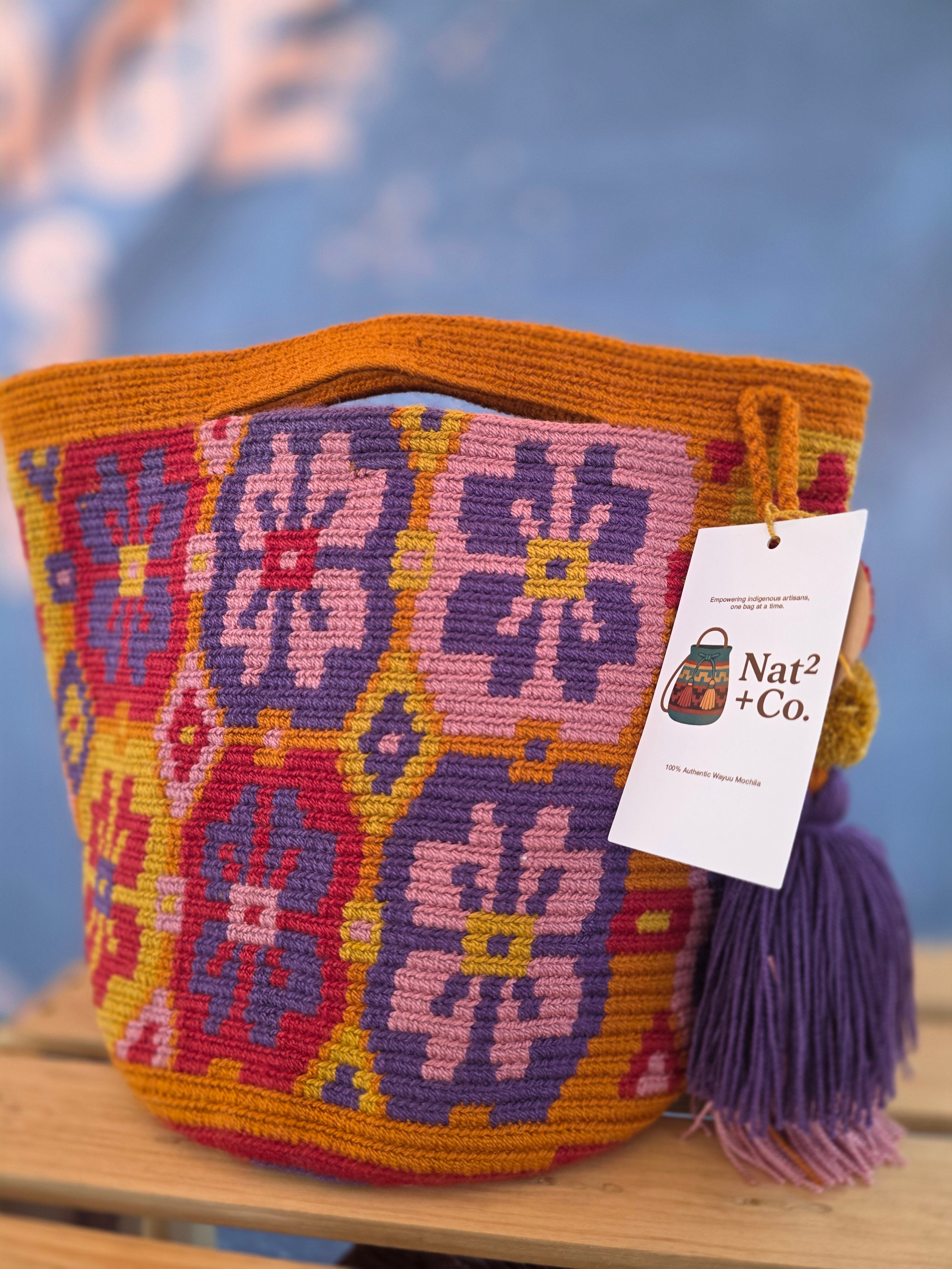Solana – Two-Thread Wayuu Clutch