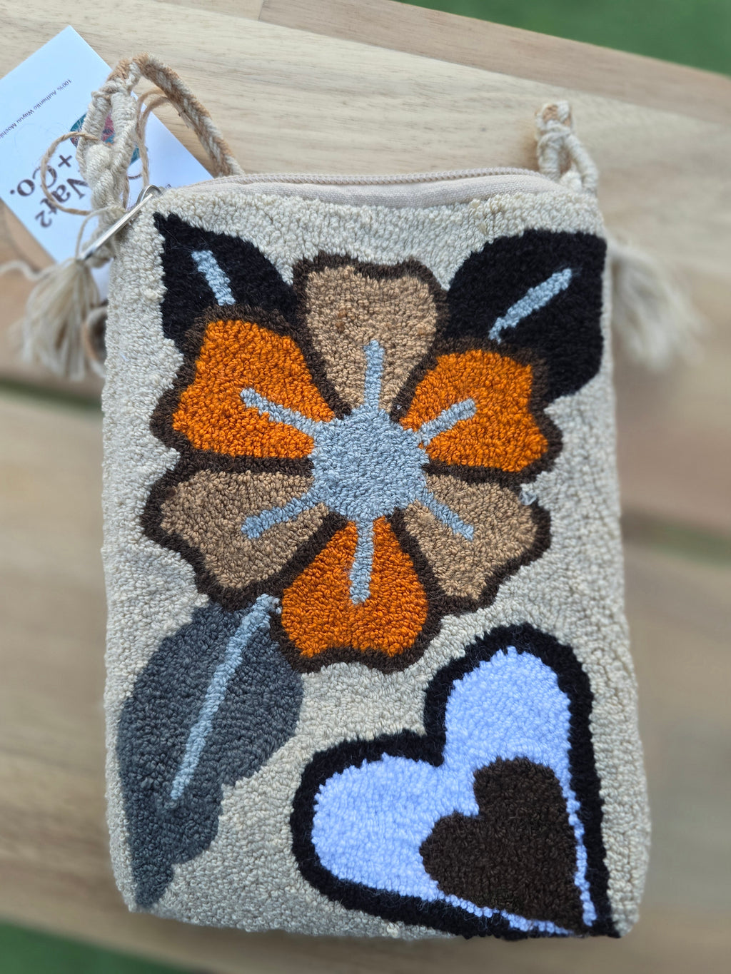 Upholstered Floral Cell Bag