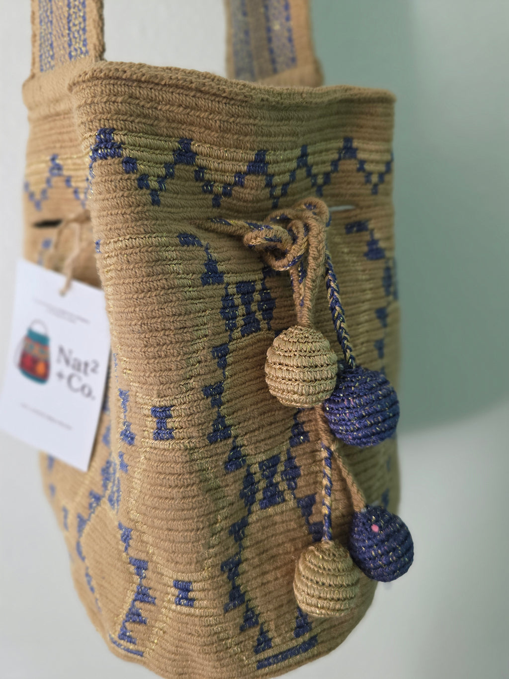 Miel Dorada(Golden Honey)– One-Thread Wayuu Mochila Medium