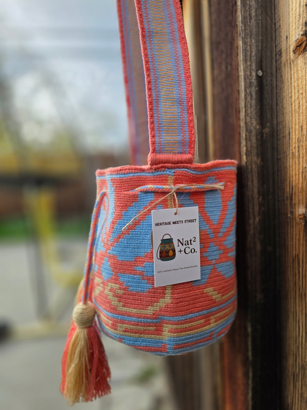 Solar Crest
Small Two-Thread Wayuu Mochila