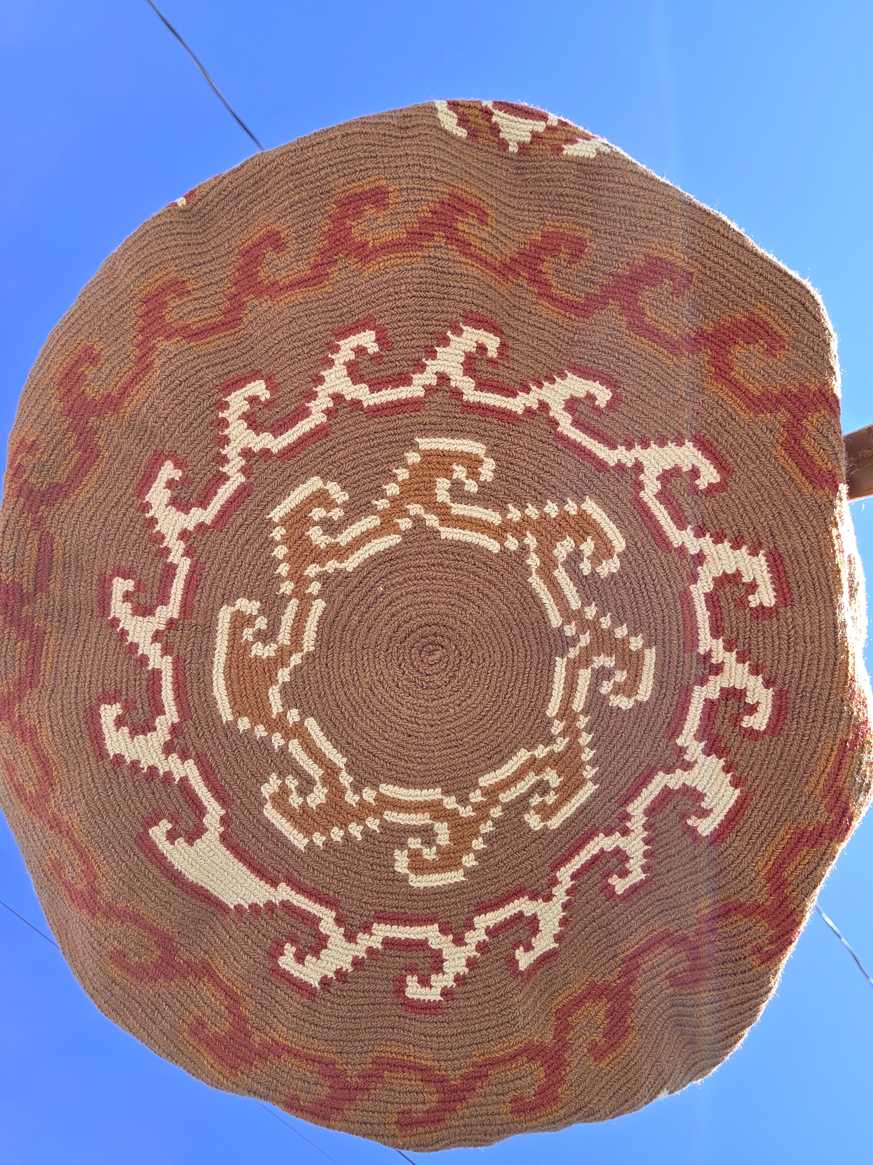 Earth Grid — One-Thread Wayuu Tote