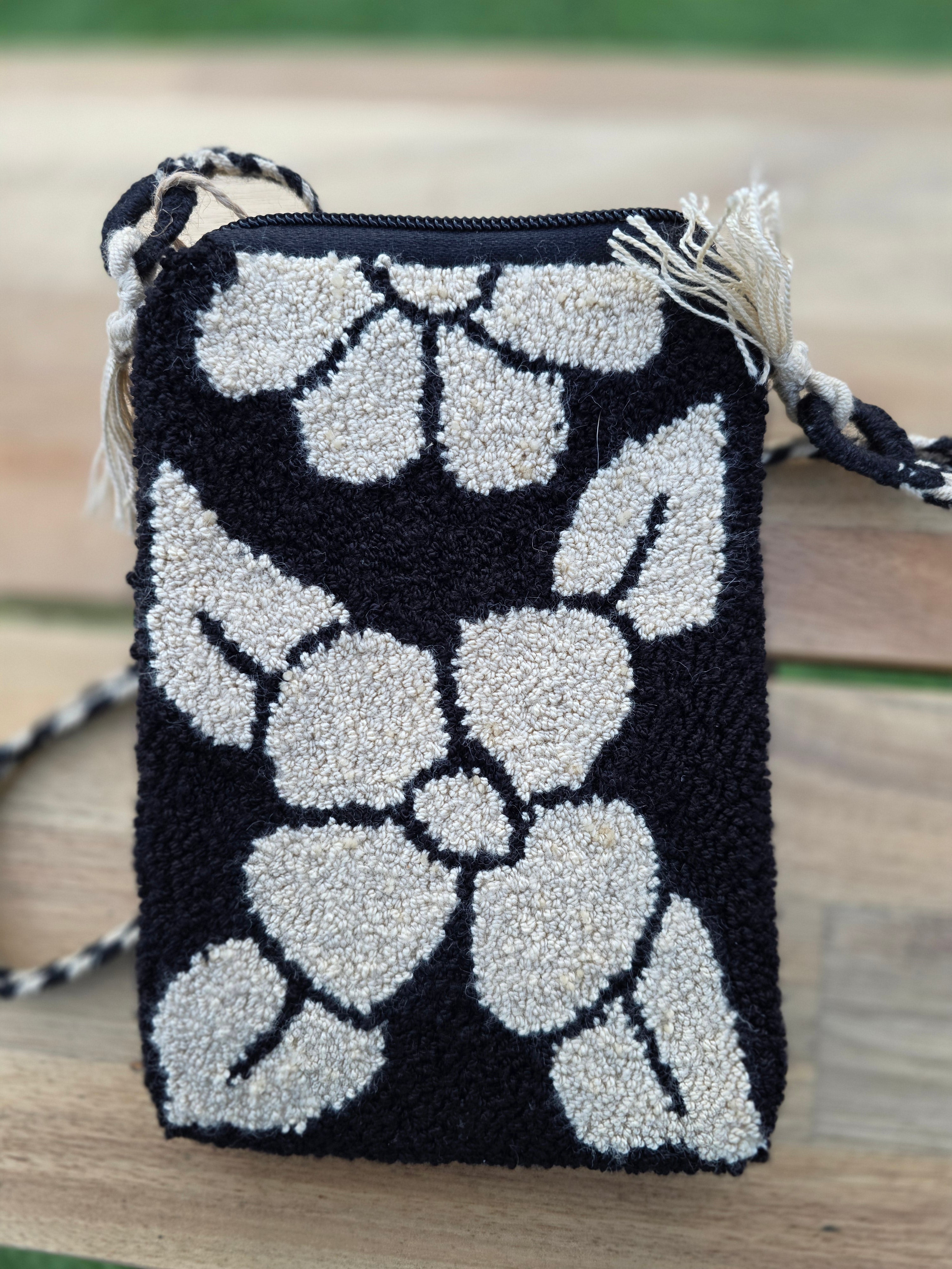 Upholstered Floral Cell Bag