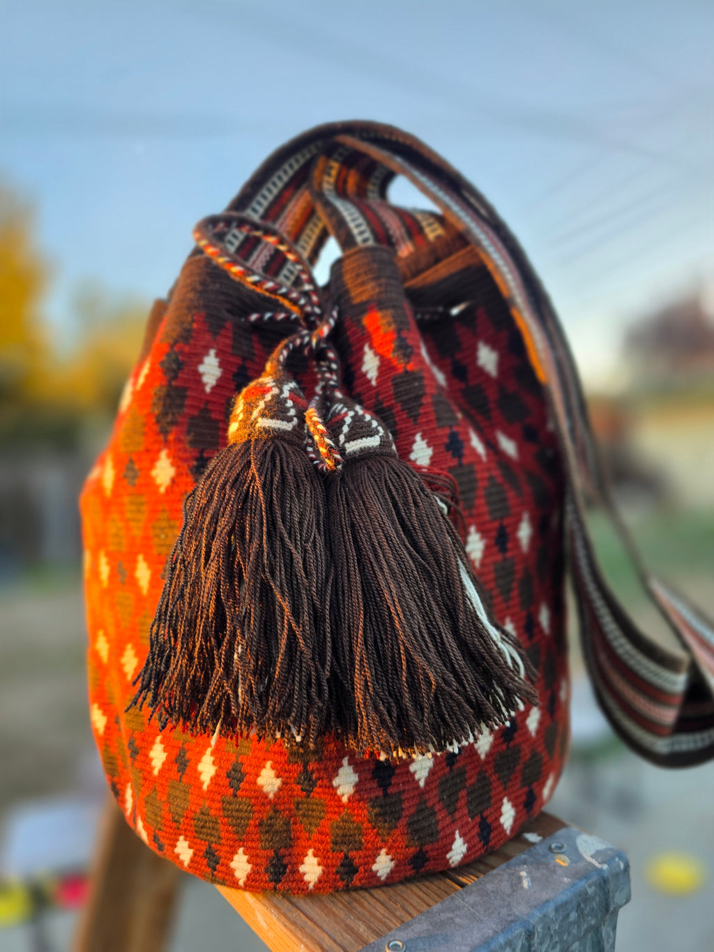 Terra Dark Red One-thread Mochila- L