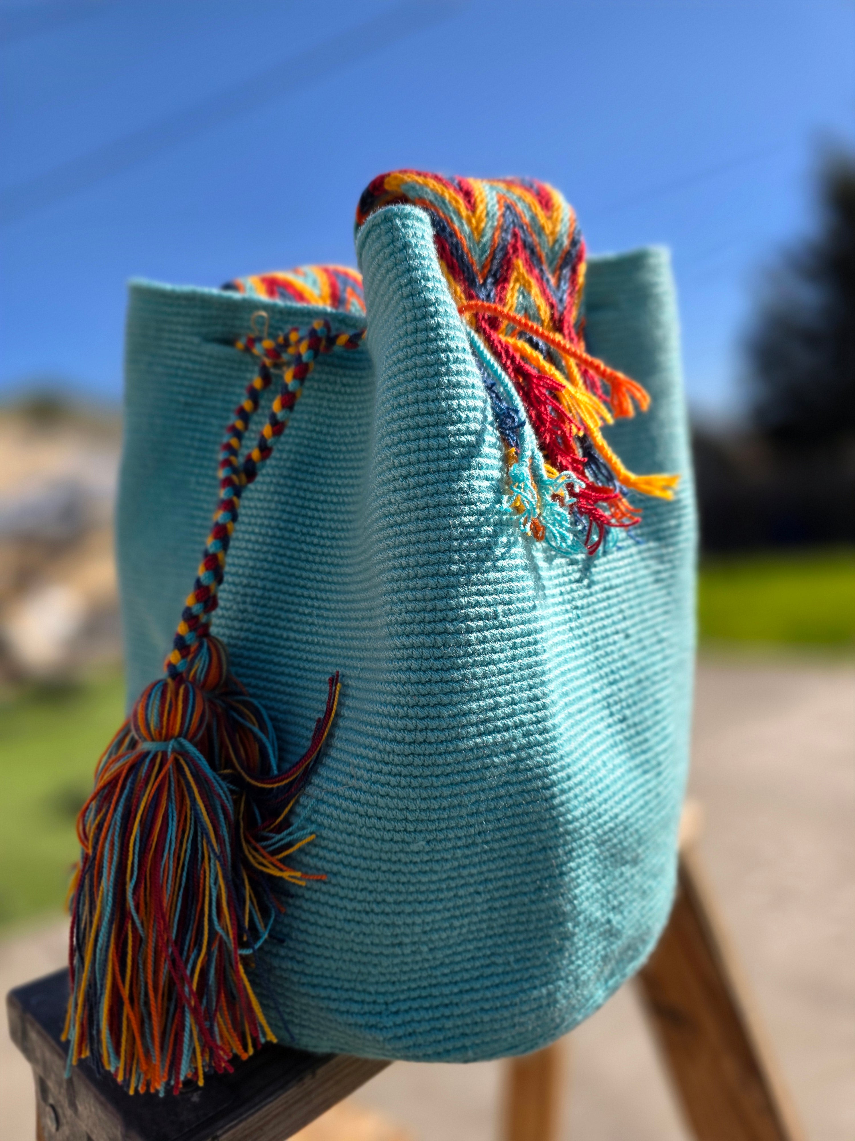 Coastal Carnival- Two-Thread Large Mochila