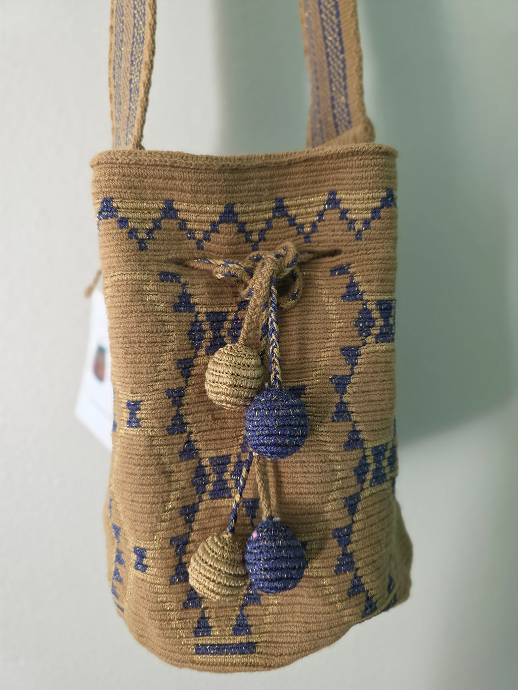 Miel Dorada(Golden Honey)– One-Thread Wayuu Mochila Medium
