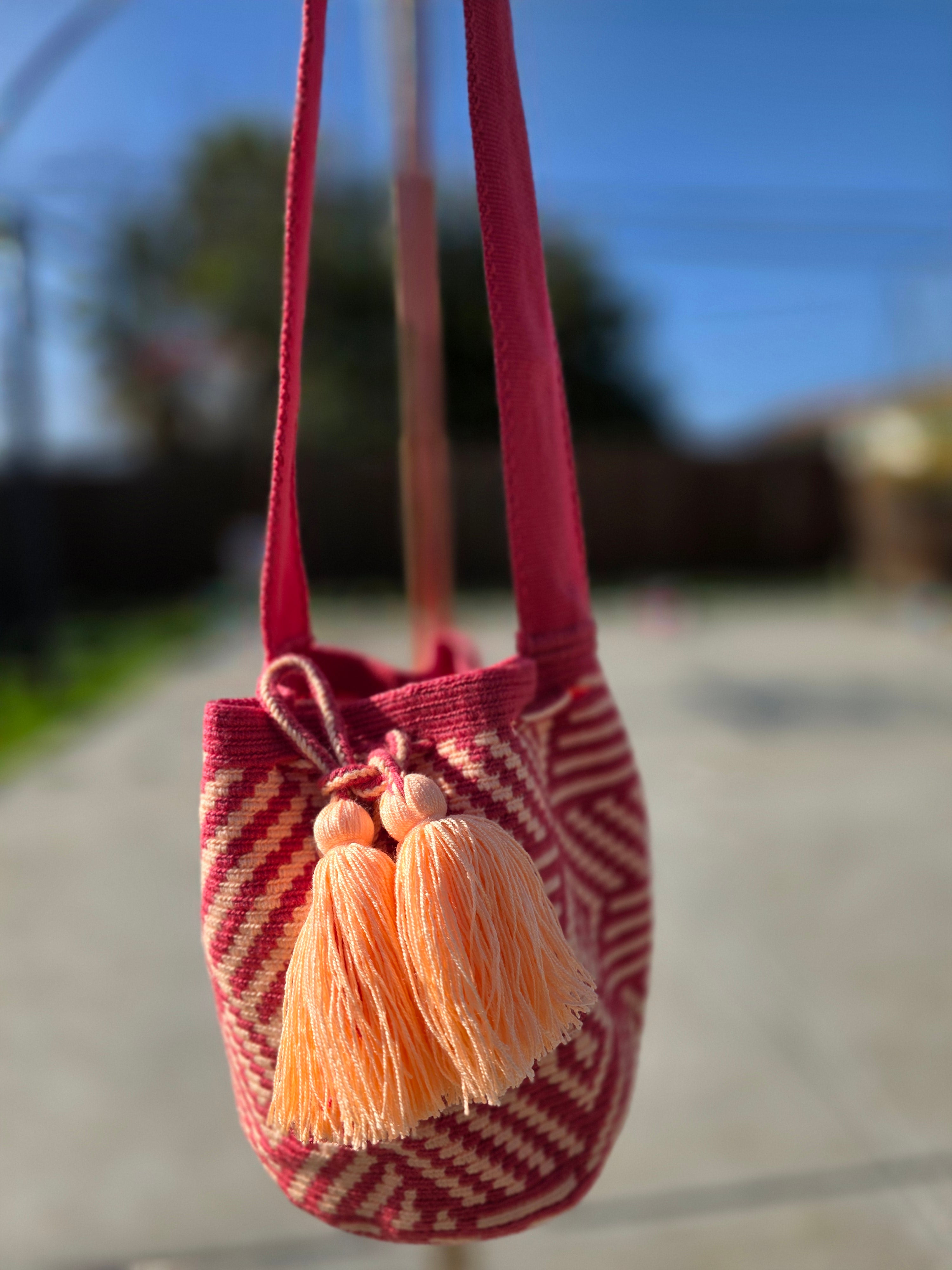 Peach Drift Two-Thread Mochila Medium