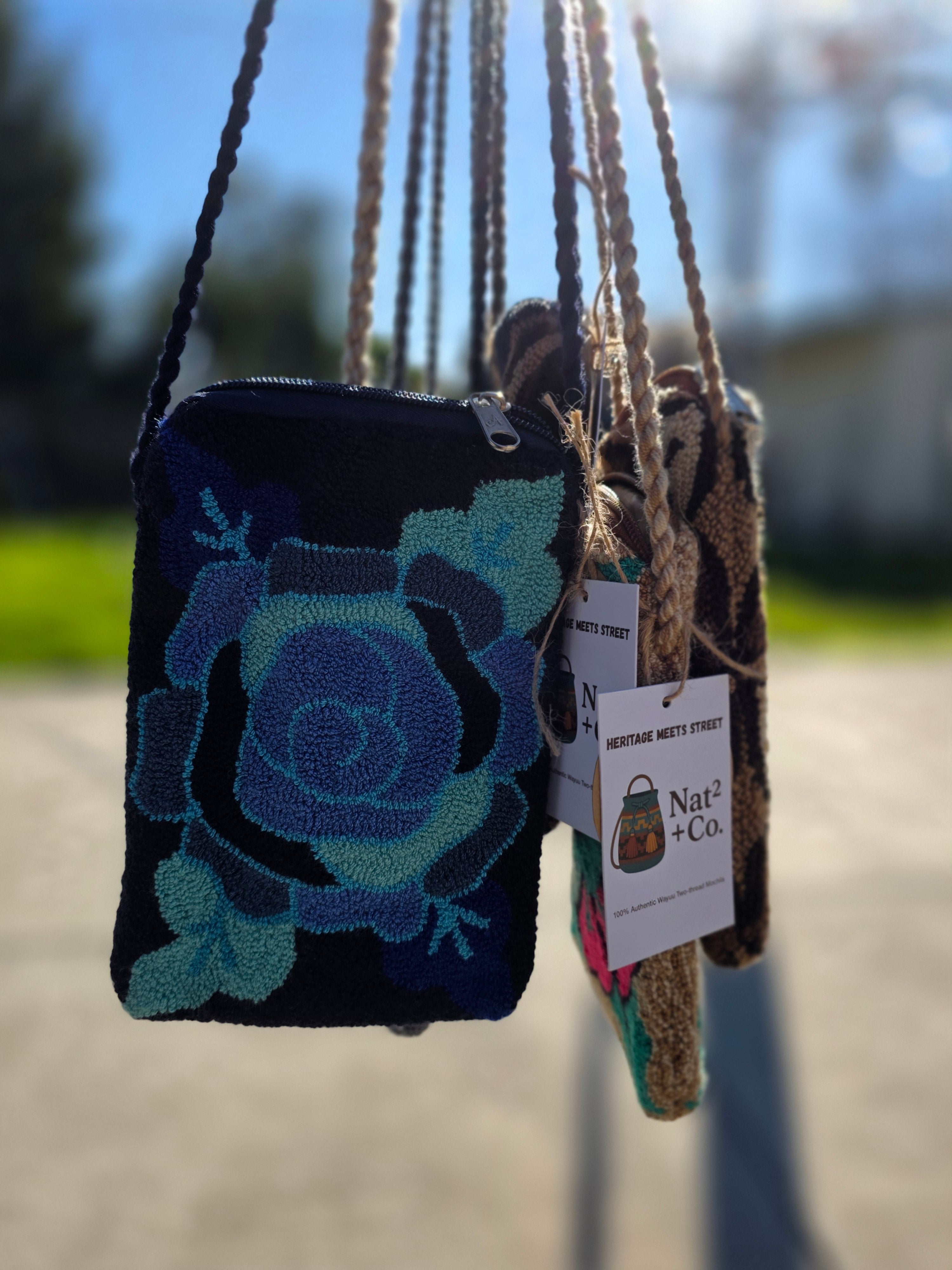 Upholstered Floral Cell Bag