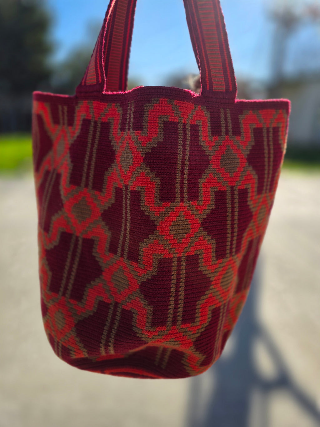 Red Mesa — Wayuu Two-Thread Tote