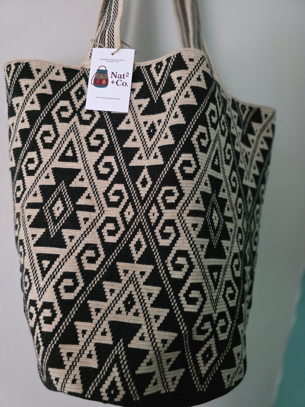 Ancestral Diamonds – Handwoven Wayuu Tote (Collector’s Edition)