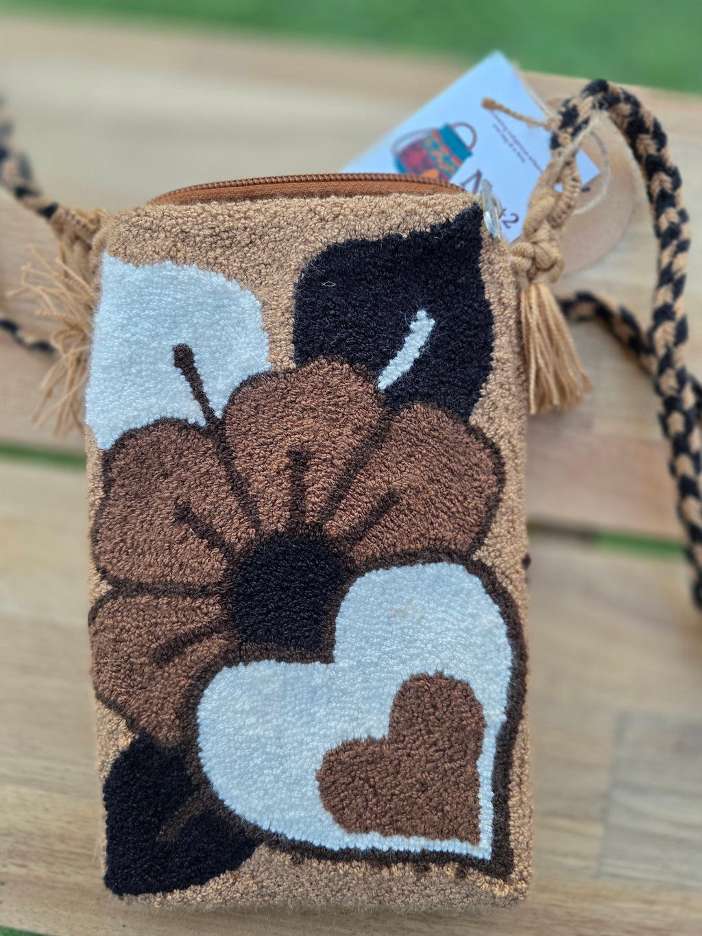 Upholstered Floral Cell Bag