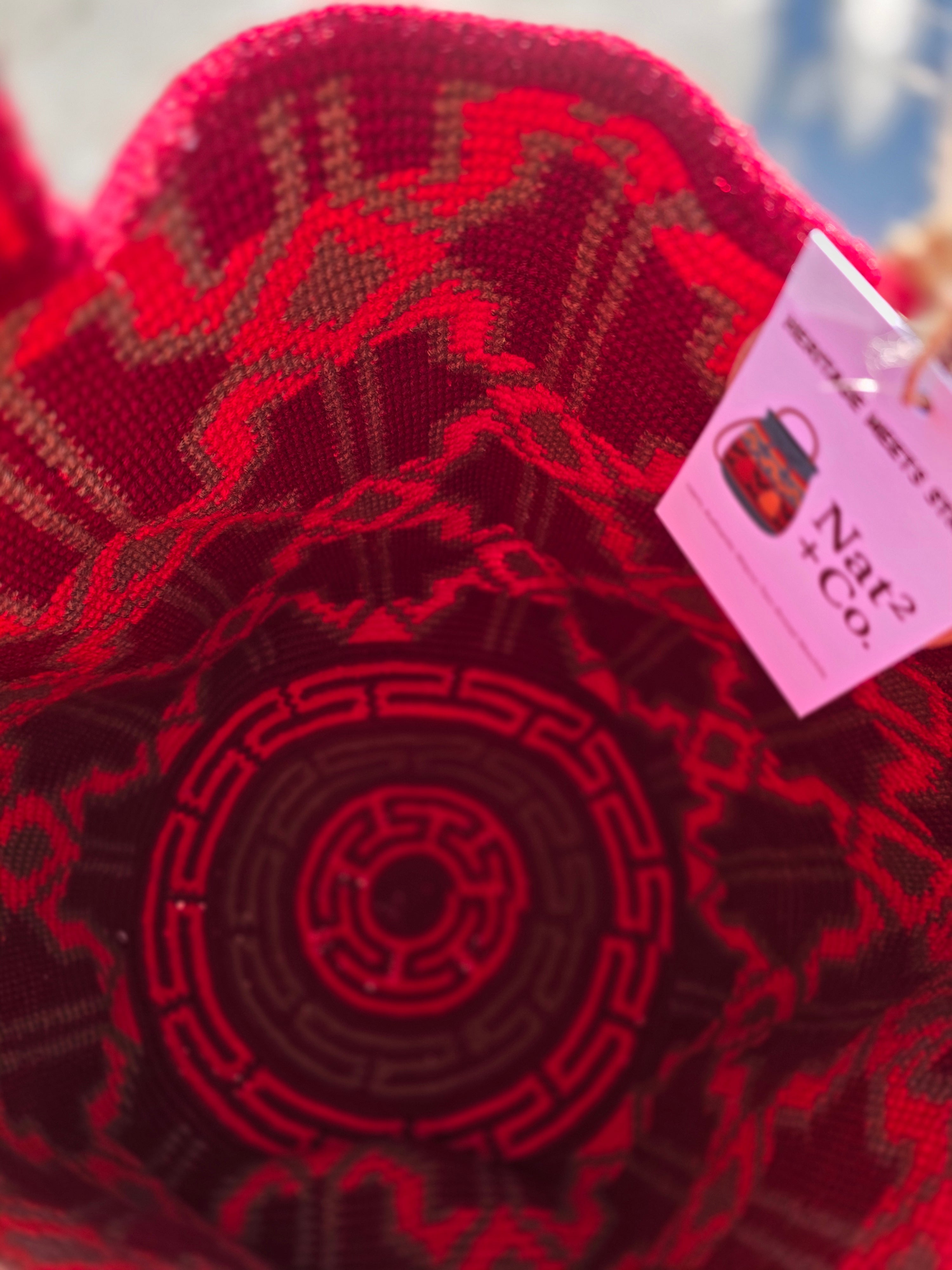 Red Mesa — Wayuu Two-Thread Tote