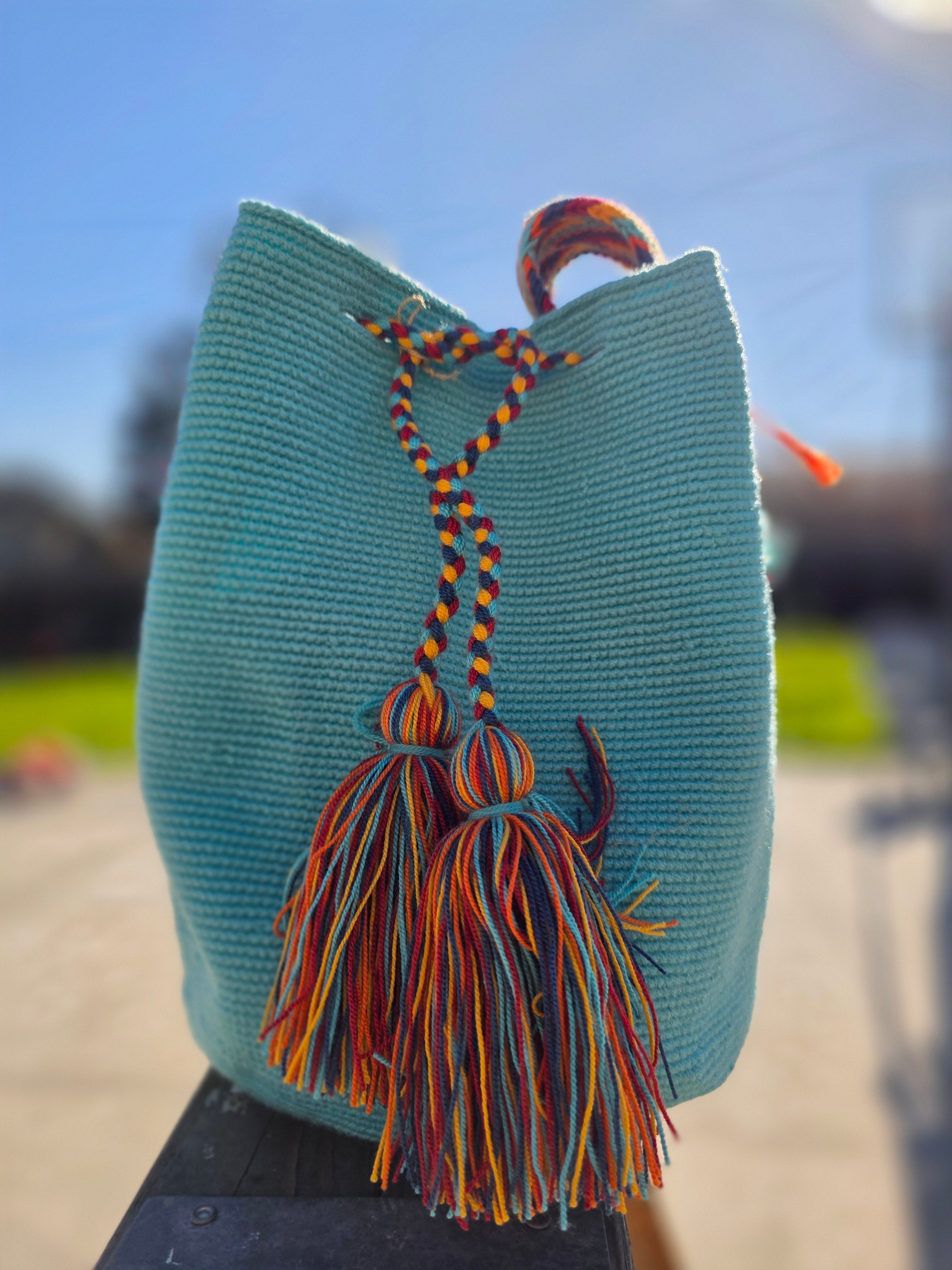 Coastal Carnival- Two-Thread Large Mochila