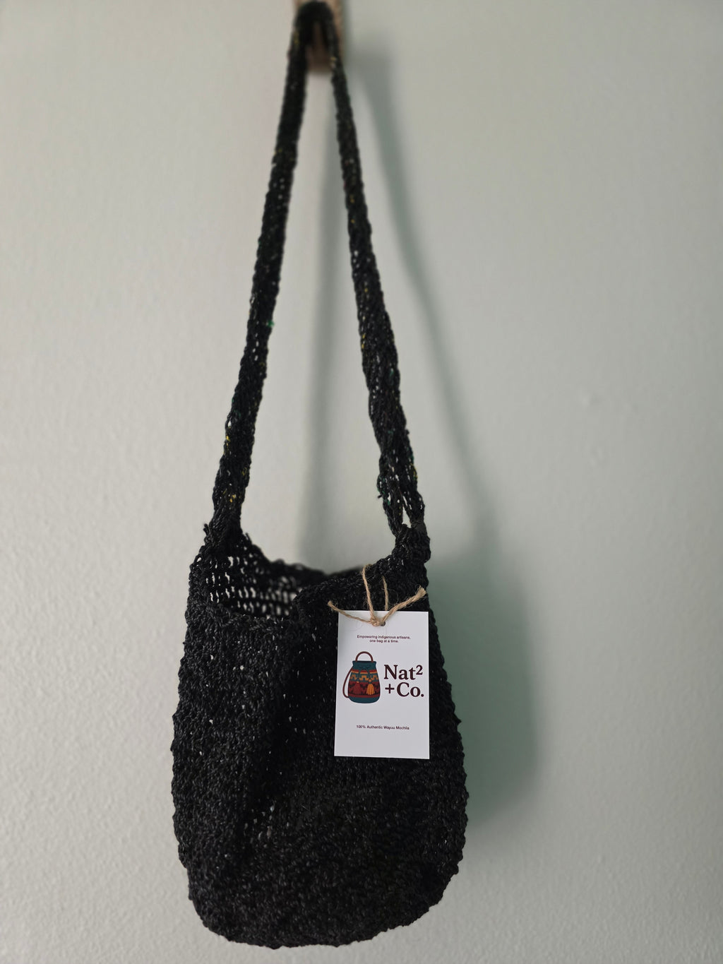 Reva – Small Eco Wayuu Mochila (Recycled Plastic)