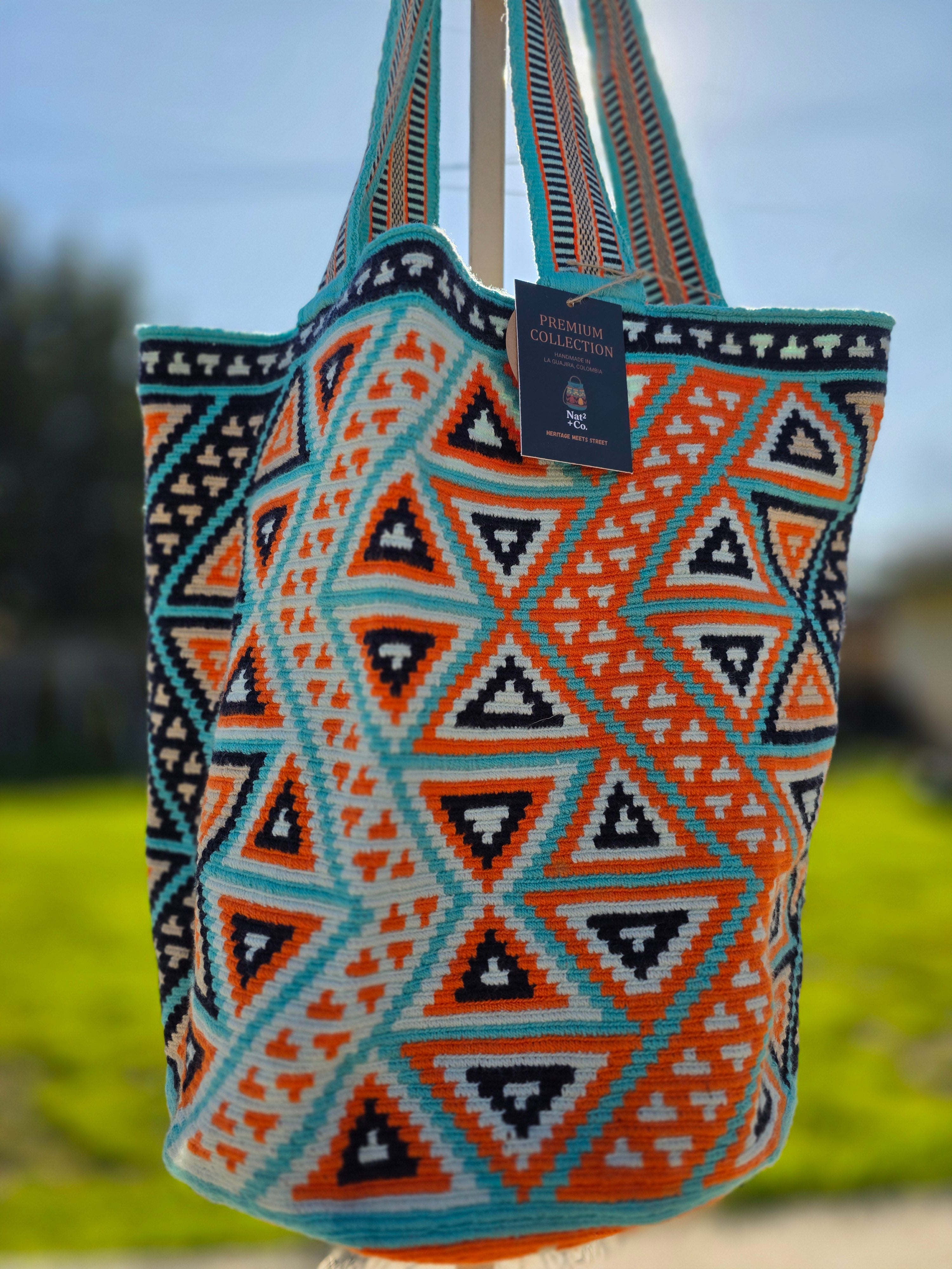 Solar Meridian
One-Thread Wayuu Tote